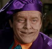 Jack Nicholson's Joker, reveling his true face...