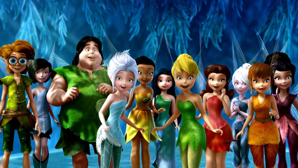  Tinkerbell and her friends from pixie hallow 